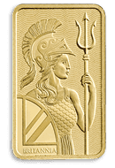 Britannia minted gold bar